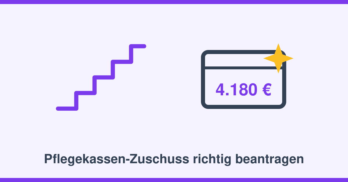 Treppenlift-Zuschuss der Pflegekasse: So sichern Sie sich bis zu 4.180 Euro